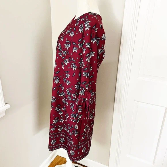 Nanette Lepore Red Floral Shift Dress - Picture 5 of 8